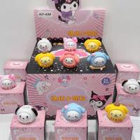 Caja Sorpresa De Figuras De Anime Sanrio 24Pcs Kuromi Cinnamoroll My Melody Para Fans De Dama Muñecas De Acción Kawaii Regalo - details 2