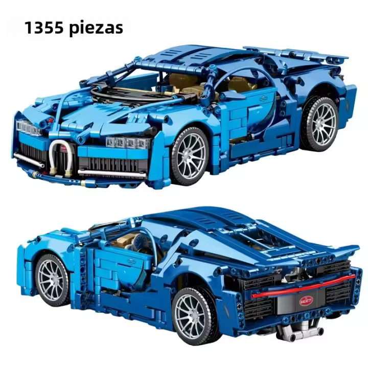 Bloques De Construcción Técnicas Bugatti Y Lamborghini Modelo De Carrera Hipercar Juguetes De Vehículos Para Niños Regalos Para Niños - 1