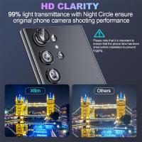 Carcasa De Vidrio Con Anillo De Lente Metálico Para Cámara De Samsung Galaxy S22 S23 Ultra S24 plus S25 Ultra Protector De Pantalla Y Lente - details 3