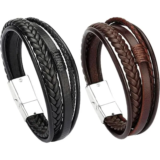 Pulsera de Acero para Hombre, Gift para Hombre, Pulsera Hombre Personalizada, para un Gift, 21 Centímetros - 1