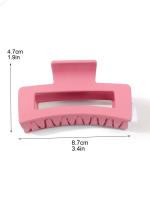 3 Pcs Clip De Pelo Grande Para Mujeres Y Niñas Clips De Cabello Fuerte Mate Cuadrado Para Pelo Grueso O Fino Protección Solar Accesorio De Moda - details 15