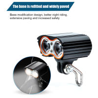 Luz De Bicicleta Frontal 800LM Con 2 Lámparas LED 5V-48V Faro De Montaña Para Ciclismo Nocturno Advertencia Fosa Exterior - details 1