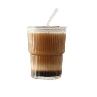 2 Pack De 450ML/15 Oz Vidrio Vertical Con Tapa Y Pajita De Vidrio Duradero Y Libre De Plomo Para Uso Diario - details 0