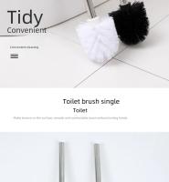 Cepillo De Limpieza Para Inodoro Con Acero Y Plástico Escobilla De Baño Esencial Herramienta De Lavabo Kit De Accesorios Domésticos - details 8