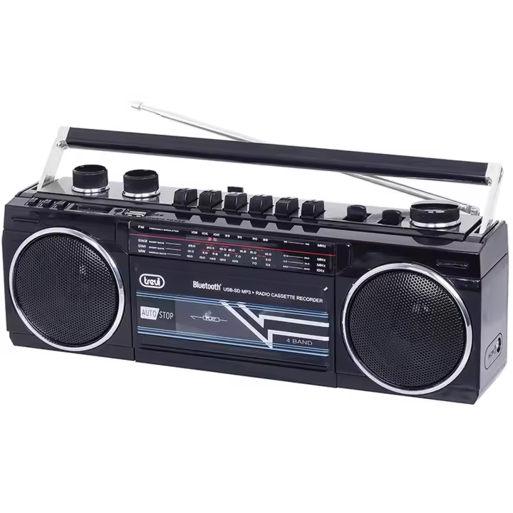 Radio Casette RET BT Trevi RR 501 BT Negro - 1