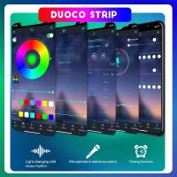Tira De Luces LED Inteligente Bluetooth 24V Luz De Cadena LED Sin Cable 5050 SMD Para Dormitorio Casa Techo Control Con APP DuoCo - details 2