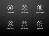 Set Profesional De Pelacabelos Kemei KM-PG809A KM-PG232 KM-3382 Recargable Por USB Trimmer De Barba Sin Cable Con Corte Rápido Y Ajuste De Longitud - details 1