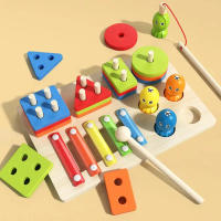 Juguetes Educativos Montessori Para Bebés Madera Colores Y Formas Bloques De Colorido Aprendizaje Para Niños Y Niñas Regalo De Cumpleaños - details 11