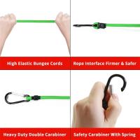 Cordones Elásticos Verdes De 30-150CM Con Gancho 8MM Para Bicicletas Ligeros Cuerda De Bungee Para Auto Equipaje Rack De Techo - details 2