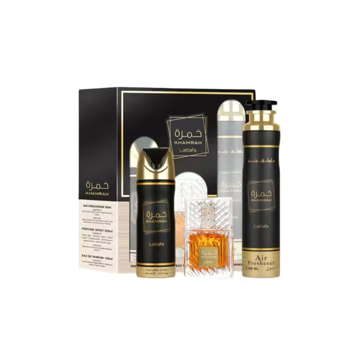 Perfume Pack Khamrah 100ml, Desodorante 200ml y Ambientador 300ml - Fragancias Exquisitas para Toda Ocasión - 1