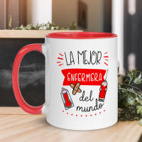 Taza de cerámica personalizada regalo "La Mejor Enfermera del Mundo" - Marca Pixel! - details 1