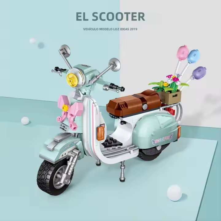Bloques De Construcción Para Motocicleta Juguetes De Ensamblaje Para Niños Y Adultos Regalos De Cumpleaños Para Boys Y Girls Tema De Transporte - 1