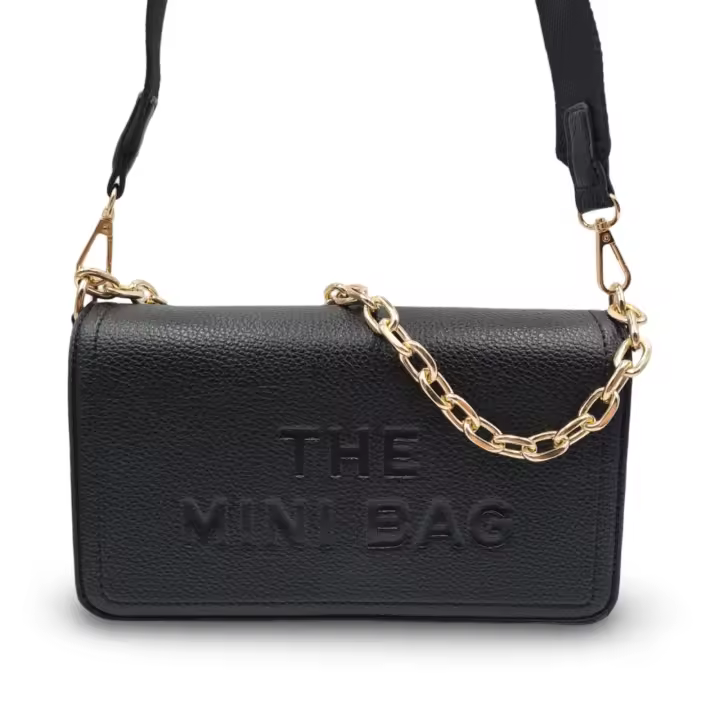 Bolso de PU con cadena ideal para conjuntar en nueva temporada. Bandolera de nylon ajustable. Bolso de moda.CAMAR - 1