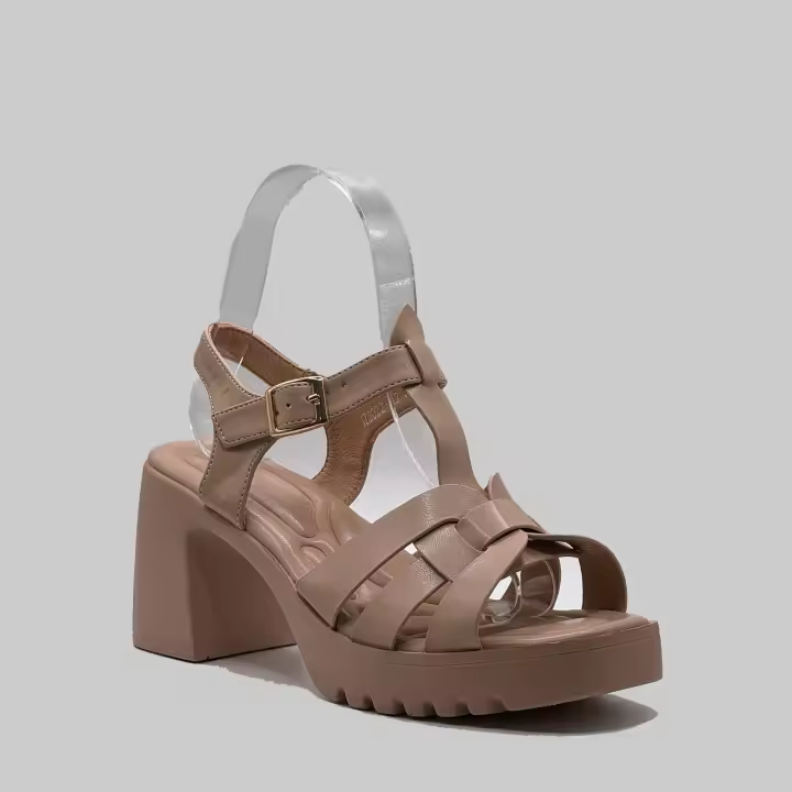 JZ Hermanos Sandalias tacón de tiras versatiles para verano para mujer - 1