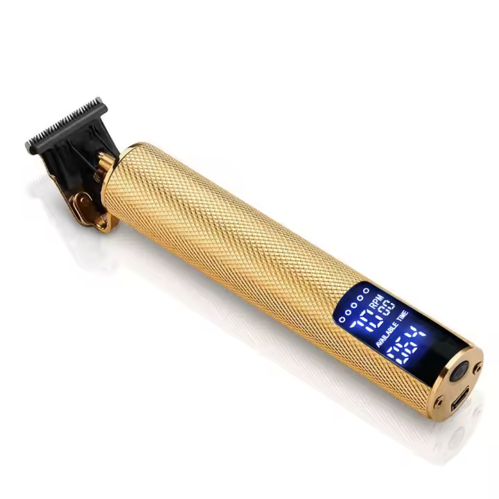 Cortadora de pelo eléctrica, cuchilla grabadora LCD, carga USB, cortadora de pelo con aceite, cortadora de pelo - 1
