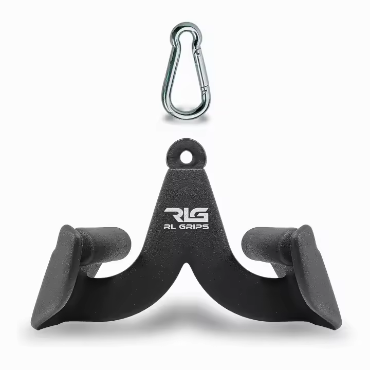 RL Grips® Agarres para Poleas Gym Ergonómicos para Entrenamiento de Espalda Individuales y en Packs - Manerales de Gimnasio para Dorsal - Accesorios Gym para Cable Ideal para Jalones y Remos - 1