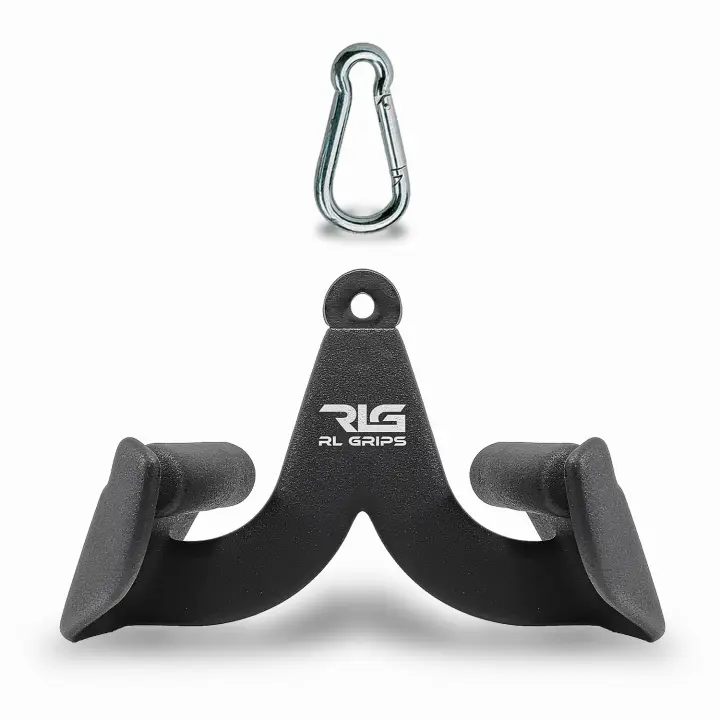 RL Grips® Agarres para Poleas Gym Ergonómicos para Entrenamiento de Espalda Individuales y en Packs - Manerales de Gimnasio para Dorsal - Accesorios Gym para Cable Ideal para Jalones y Remos - 1