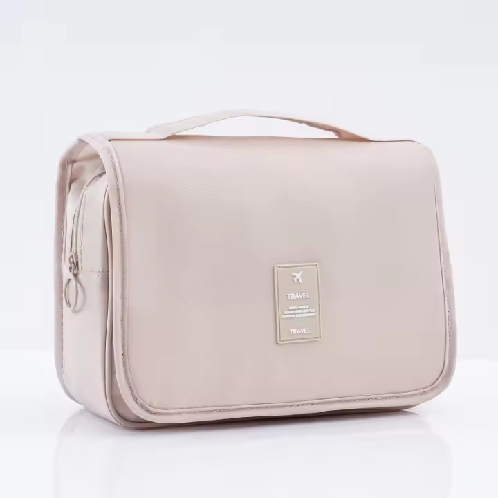 Bolsa De Cosméticos Grande Portátil Con Gancho Multifuncional Para Viaje Caja De Almacenamiento De Maquillaje De Alta Calidad - 1