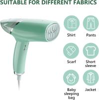 Vaporizador de ropa de mano Pequeño cepillo de vapor para el hogar mini máquina de planchar plegable portátil de viaje, Blanco Espino - details 5