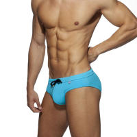 Bragas De Natación Para Hombre Briefs De Playa Deporte Acuático Padded Push-Up Traje De Baño Sexy Surf Wear Monocromo Talla Unica - details 5