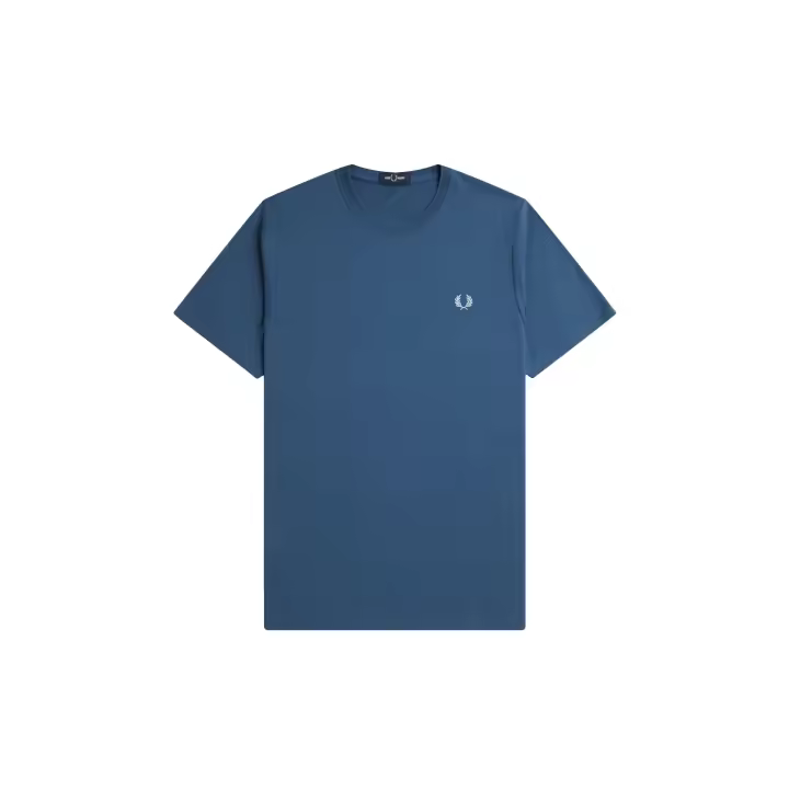 Fred Perry Crew Neck T-Shirt Midnight Blue / Light Ice - 1