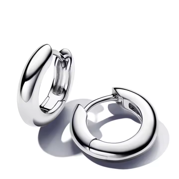 Pandora Pendientes de aro en plata de ley Redondos​ 293320C00 , para Mujer - 1