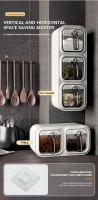 Organizador De Cocina Para Condimentos Y Especias Caja De Almacenamiento Montada En La Pared Jars Modernas Para La Casa Y Jardín - details 5