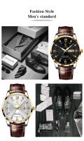 Reloj De Pulsera De Negocios Lujo POEDAGAR Para Hombre Resistente Al Agua Con Manos Luminosas Cuero De Alta Calidad Reloj De Cuarzo Moda Casual Regalo - details 12