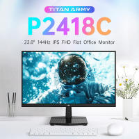 TITAN ARMY Monitor Gaming 24 Pulgadas P2418C, 144Hz FHD 1920*1080 Pantalla IPS, 1ms GTG, 111% sRGB, FreeSync, HDR, Luz Azul Baja, Soporte Ajustable, DP & HDMI x2, Windows Mac PC, FPS MOBA RTS RPG Gaming - details 0