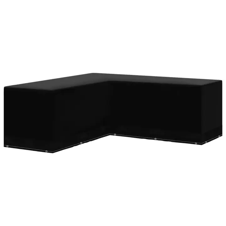vidaXL Cubierta de muebles de jardín forma L en dimensiones 250x250x90 cm/285x285x90 cm/250x250x70 cm y más | almacenamiento funcional diseño moderno para baño dormitorio sala - 1