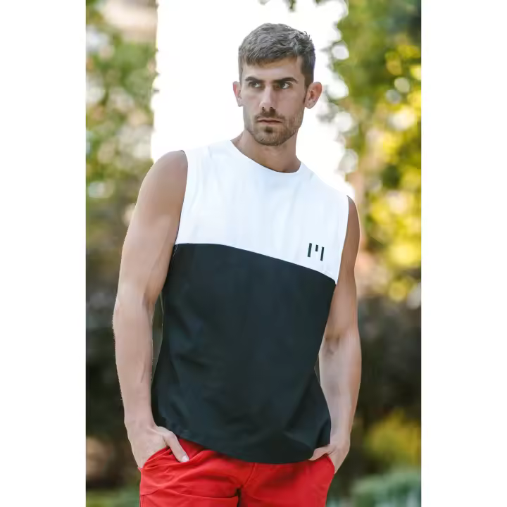LYOM™ LYOM™ Bicolor Sport Tank - Black CAMISETA DE TIRANTES - 1