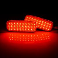 Par De Luces Traseras LED Rojas Para Parachoques De Citroen C1 C5 Peugeot 107 206 607 Expert Fiat Scudo Reemplazo Directo - details 3