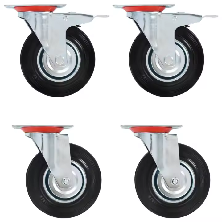 vidaXL Ruedas giratorias 16 unidades 125 mm - 1