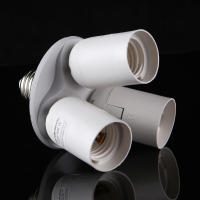 Adaptador Convertidor E27 Divisor 3/4 Para Bombillas Y Lámparas Soporte De Base Para Fotografía Material ABS - details 3