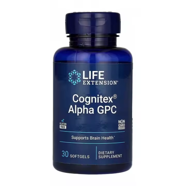 Cognitex Alfa GPC  30 cápsulas blandas de Life Extension - 1
