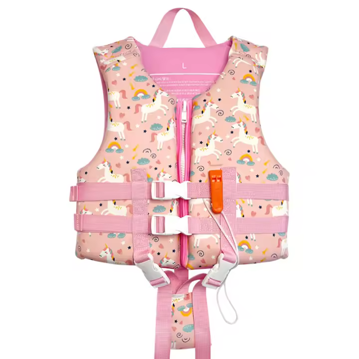 Chaleco Salvavidas Infantil Seguro - Aprendizaje Natación | Verano Piscina Playa | Cómodo, Resistente, Dibujos Animados - 1