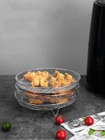Rack De Acero Inoxidable Para Air Fryer Accesorios De Horno Y Secadora Para Cocinar Almohadillas De Hornear Y Almohadillas De Vapor Resistente Al Calor Herramientas De Cocina - details 0