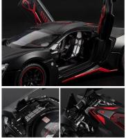 Coche De Colección LYKAN Hypersport a Escala 1:24 Con Sonido Y Luz Vehículo Metálico Para Niños Regalo De Navidad - details 3