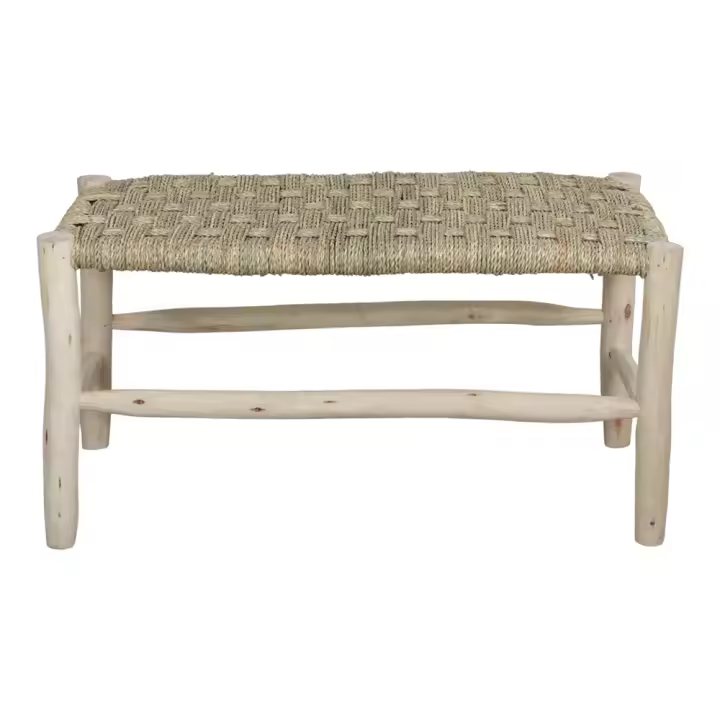 BANCO DE MADERA Y FIBRA NATURAL TECILEN - MISTERWILS FURNITURE FOR FREE SOULS - 1