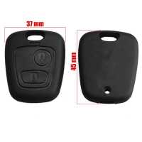 Ociodual Carcasa de Recambio Llave sin Espadin Compatible con Citroen C1 C2 C3 C5 Xsara Saxo Berlingo Picasso Negro 2 Botones - details 2