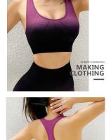 Sudadera Deportiva De Mujer Alta Estiramiento Cogido Transpirable Para Gimnasio Running Yoga Con Forro Sin Costuras Crop Top Vestidos De Deporte Gradiente V - details 11