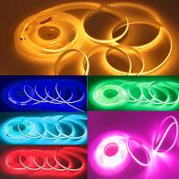 Tira De LED COB USB DC 5V 320Leds/M Luz De Armario TV Retroiluminación Flexible En Rojo/Pink/Blanco/Azul Hielo/Naranja Para Sala De Estar - details 1