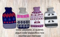 Bolsa de Agua Caliente de 2L, Grande Botella Agua Caliente para Cama con Desmontable y Lavable Suave  Funda,con funda de lana y felpa suave.Botellas Goma Hot Water Bottle para Calentar Manos o Alivio del Dolor. Gran variedad - details 3