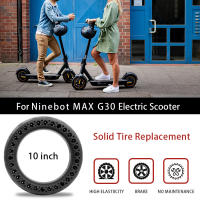 Pneumático De Goma Sólida 10 Pulgadas Para Scooter Eléctrico Ninebot Max G30 Neumático Honeycomb Inflable Resistente a Agujeros 10x2.50 Pieza - details 0