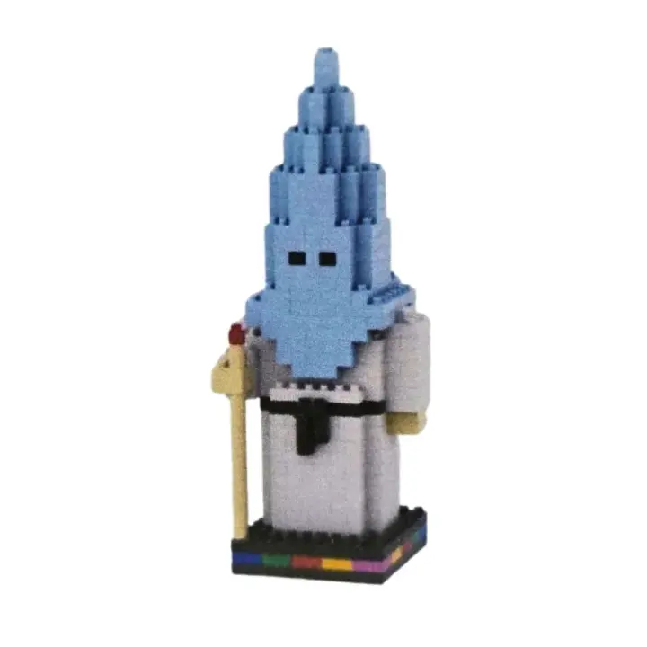 Pixo Nazareno con capirote azul claro y túnica blanca 342 piezas - bloques de construcción NZSC15 - 1