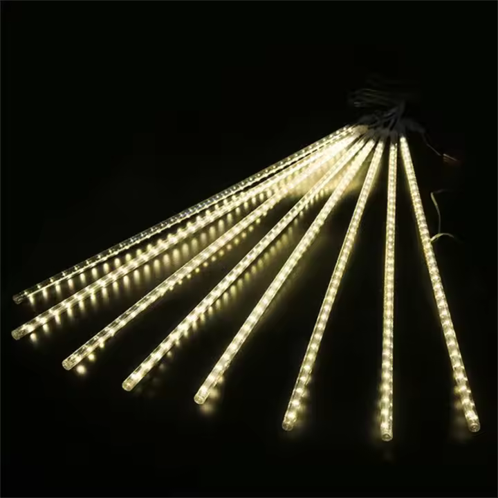 Luces De Lluvia De Meteoros LED Impermeables Para Decoración De Navidad Y Fiestas Cadenas De Luz De Hidrocalor 30CM Para Patio - 1