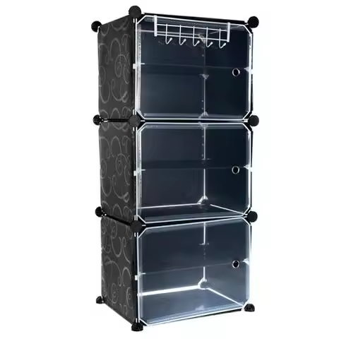 Zapatero Modular 6 Módulos Plástico Resistente AHORRO DE ESPACIO - 1