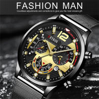 Reloj De Lujo Para Hombre En Malla Dorada Con Cuerda De Cuero Reloj De Cuarzo Negocios Reloj Luminoso Reloj Masculino Relogio Masculino - details 0