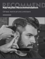 CestoMen Cepillo Profesional De Pelo Para Barbero En Madera Sólida Herramientas De Limpieza Facial Para Hombres Accesorios De Corte De Pelo - details 1