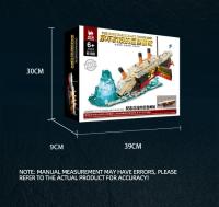 Bloques De Construcción Titanic 1881PCS Barco De Lujo Que Se Hunde Con Luces Para Decoración De Escritorio Juguetes DIY Para Niños Regalos De Vacaciones - details 13